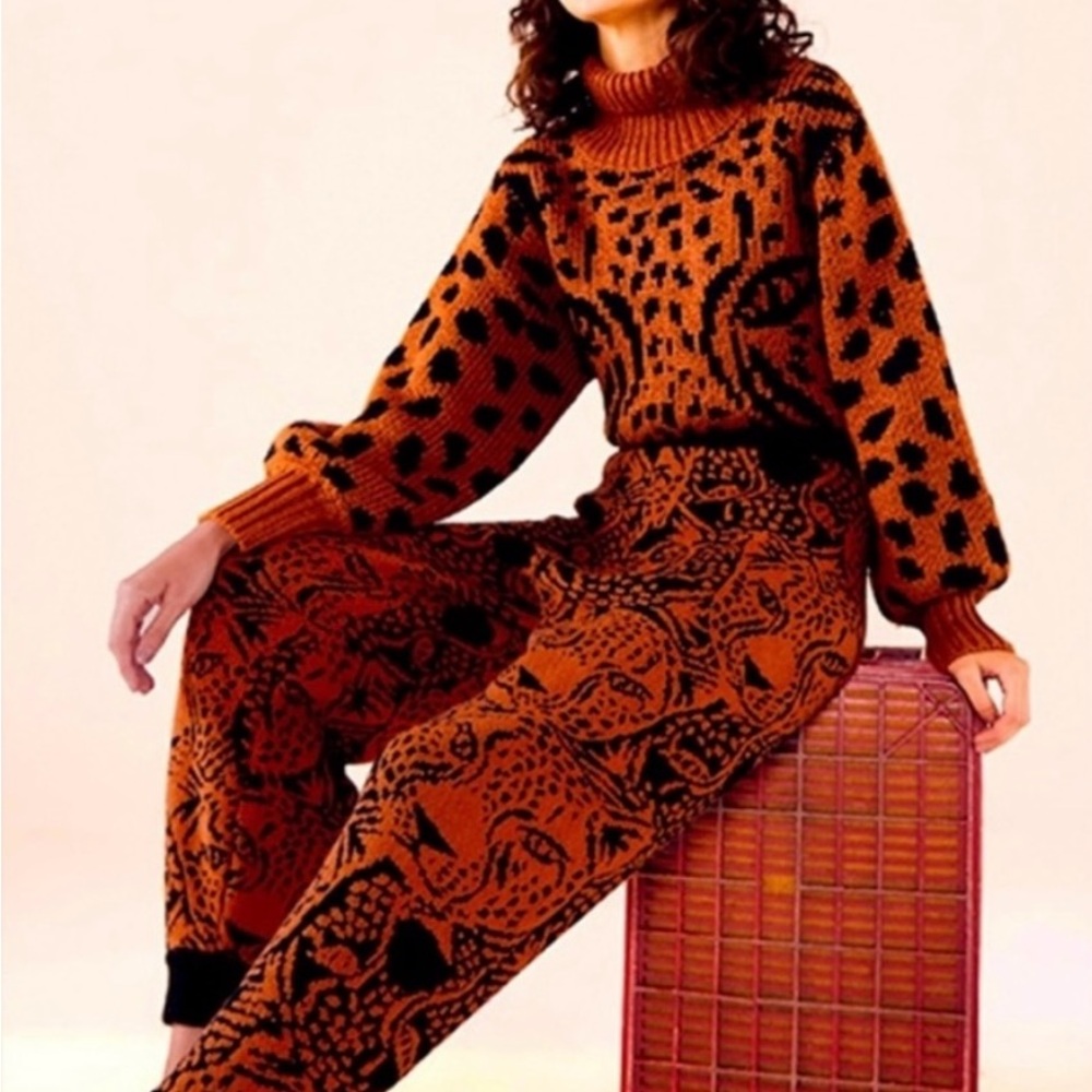 Farm Rio Leopard Print Pants